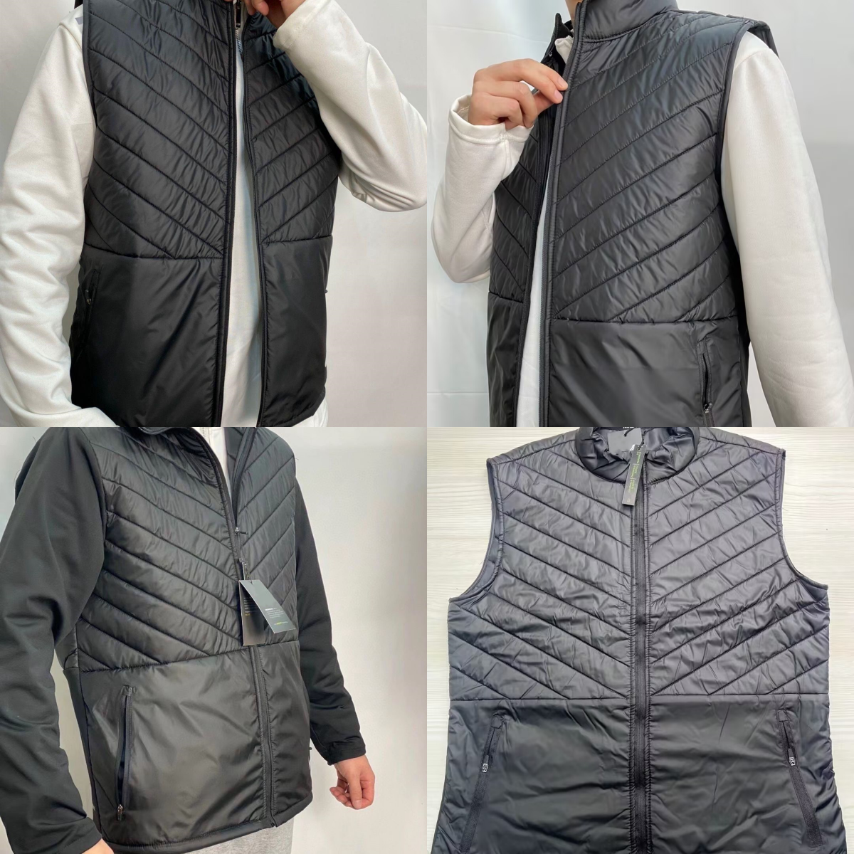 mens sports sleeveless vest jackets designer warm gilet coats winter spring women jogger waistcoat outdoor running reflective down puffer jacket loose parka Down
