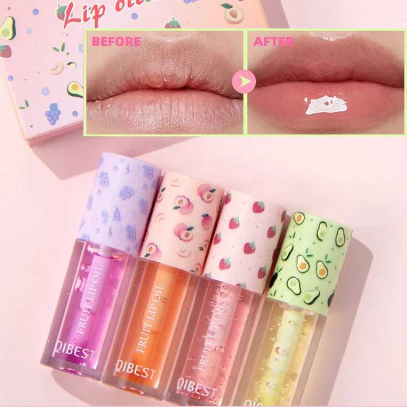 Fruit Flavors Lip Oil Set Hydrating Moisturising Clear Lipgloss Water Gloss Lip Pomade Lasting Lip Protector Plump Lips MakeupXJ250807