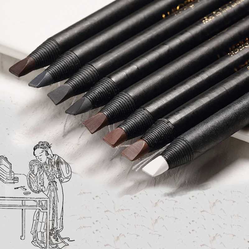 5PCS Haozhuang Eyebrow Pencil Brown Wholesale Cosmetic Pencil Natural Waterproof Long-Lasting Tattoo Brush Makeup Set Beauty W250807