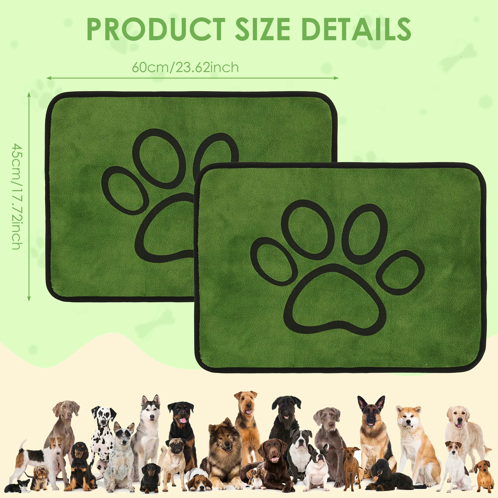 2Pcs Dog Pee Pad Blanket Reusable Absorbent Puppy Training Pad Washable Breathable Cooling Summer Sofa Bed Car Seat Cover 250804