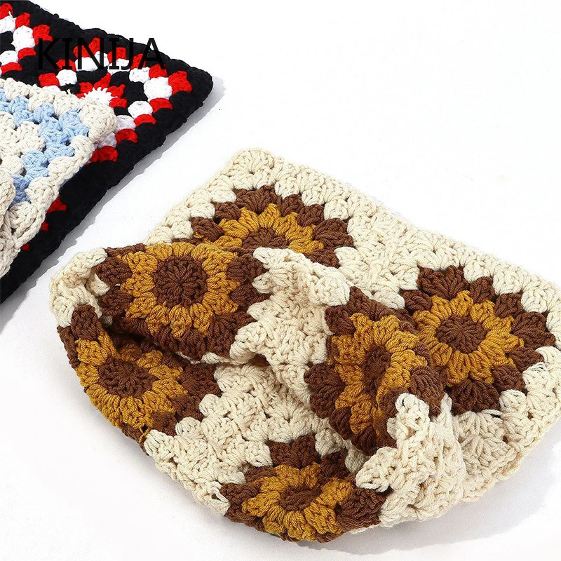 Handmade Beanie Hat Millennium Women Kawaii Y2K Harajuku Punk Gothic Knitted Cap Winter Female Men Retro Fashion Cold Hat 250805