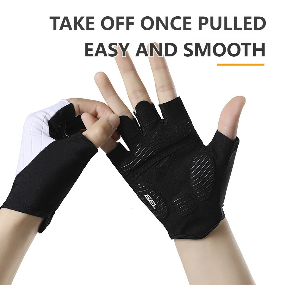 GTUBIKE Halffinger Bicycle Gloves Antislip Cycling With Shock Absorption For Sports Cyclists Perfect Road Biking 250729