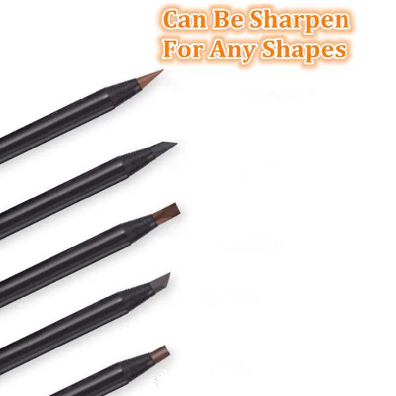 12PCS White Eyebrow Pencil Draw Line Pen Eyeshadow Natural Long-Lasting Brows Tint Waterproof Eye Brow Makeup Beauty Definer W250807