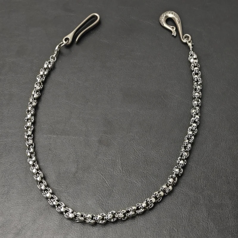 2025 Model Rotundity Skull Pants Chain Unisex Ones Waist y2k Accessories Punk Hip Hop Key Chain Wholesaler 250805