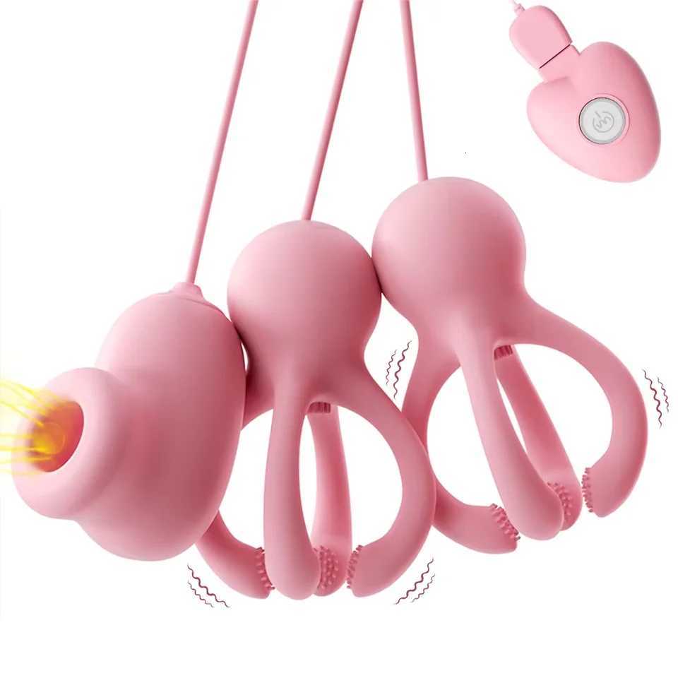 Nipple Clamp Vibrator for Women Breast Massage Clitoris Stimulator Enhancer Nipple Sucking Stimulator Sex Toys Female Adult Toys W250807