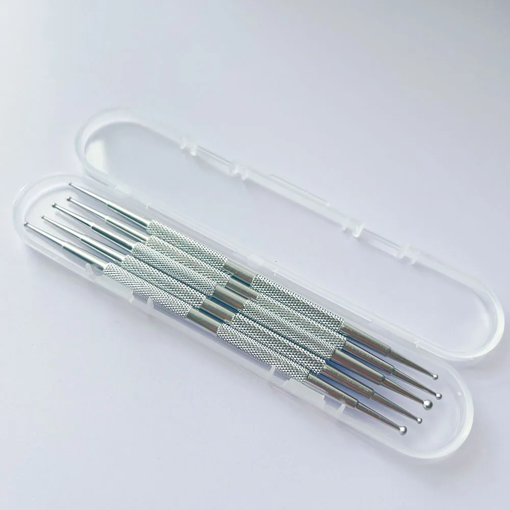 5Pcs Nail Dotting Pen Tool 2 Way Nail Art Dotting Pen Stainless Steel Nail Painting Pen Manicure Embossing Tracing Professional 250805