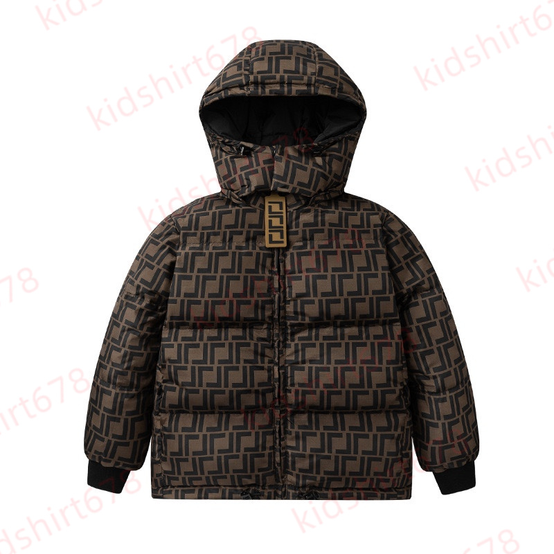 M kids designer clothes luxury badge embroidery hooded coat hoodies kids designer clothes goose down girl boy winter clothe Outdoor leisure warm jacket DHgate