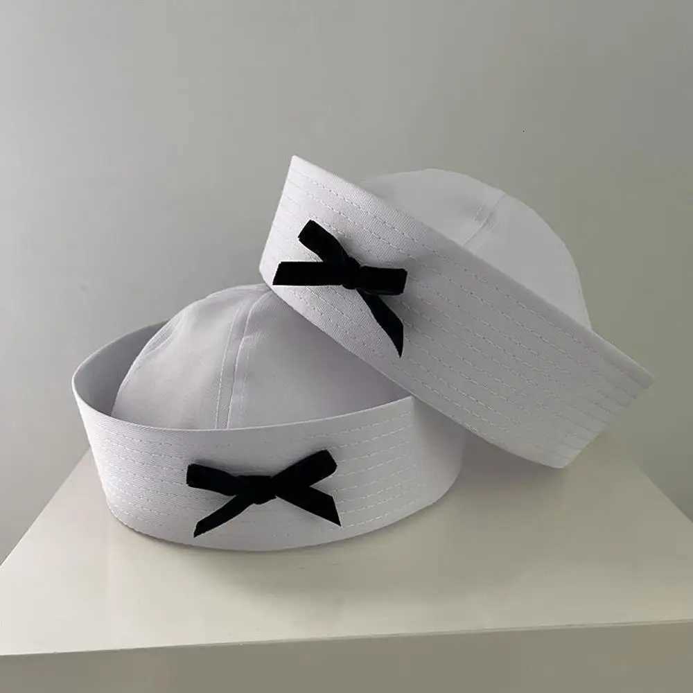 2K Pink White Bow JK Beret Hat Sexy Dome Sailor Hat Korean Style Navy C for Women Niche Flipped Nurse Cosplay Beret C XJ250807