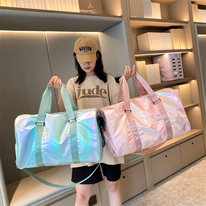 New Colorful Travel Short Distance Water-Resistant Lage With Separate Shoe Compartment Handheld Shoulder Fiess Yoga Bag