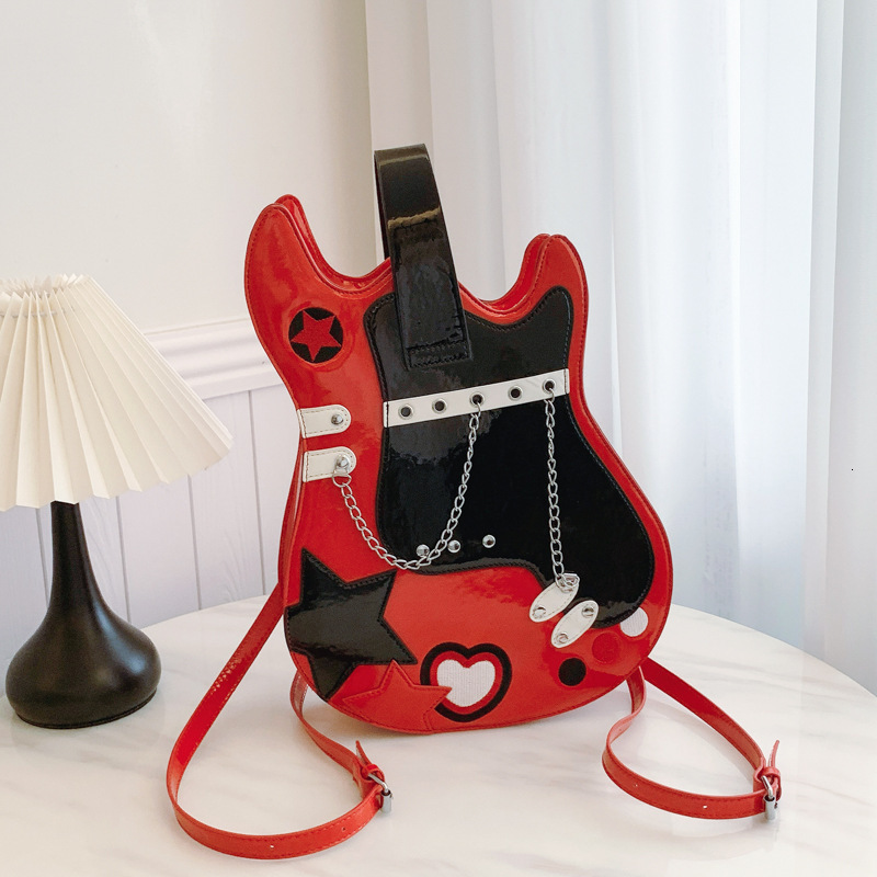 Free shipping designer New Niche Women Bag Guitar Shape Women Bag Amazon Personalized Creative Double Shoulder Commuter Bag