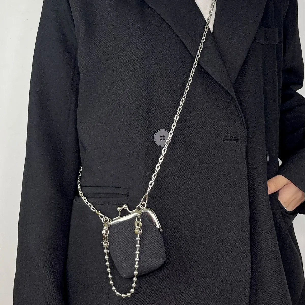 Clip on Coin Purse for Women High-quality Denim Shoulder Bag Fashionable Lipstick Mini Crossbody Bag 250805