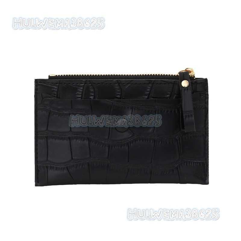 2021 New Popular Zero Wallet Female Student Bus Card Bag Simple Fashion Splicing Contrast Color Zipper Bag Female Student H250806