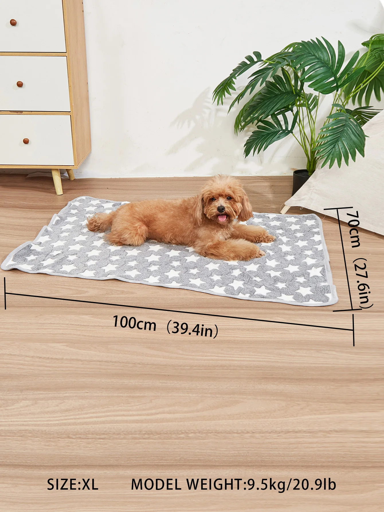 Puppy Blankets Super Soft Warm Sleep Mat Grey Cute Print Fluffy Fleece Pet Flannel Throw Dog Blankets for Small Dogs Cats 250804