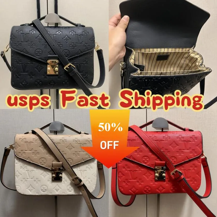Luxury Designers Bag Women Shoulder bag Flap Embossing Flower Messenger Bags Leather Elegant Womens Handbag Crossbody Bag