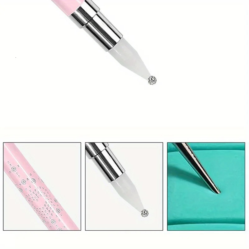 Nail Art Dotting Pen Double End Painting DIY Brush Rhinestone Handle Diamond Picker Manicure Dotting Tool Nail Accessories 250805