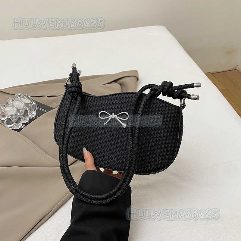 2025 New Niche Design Bowknot Single Shoulder Underarm Bag for Women Cute Niche Design Stylish Crossbody Bag H250806
