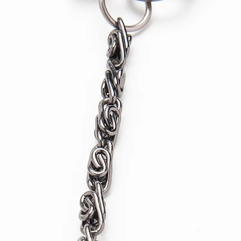 Mens Motorcycle KeyChain Jean Biker Wallet Belts Chain Skull Charm Leather Gothic Rock Pants Trousers Waist Key Mens 2025 DR34 250805