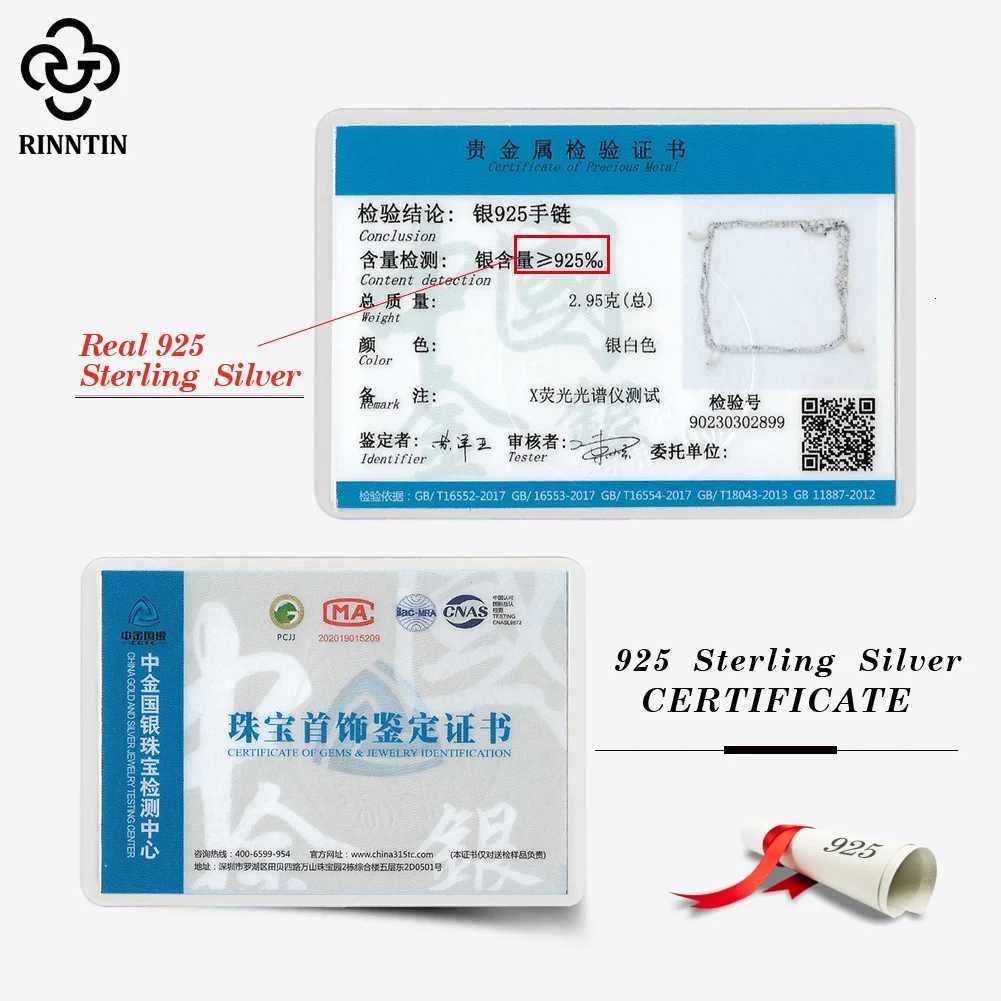 Rinntin Classic 925 Sterling Silver Freshwater Pearl Pendant Anklet Double Chain Trendy Summer Beach Anti Allergic Jewelry SA41 Y250805