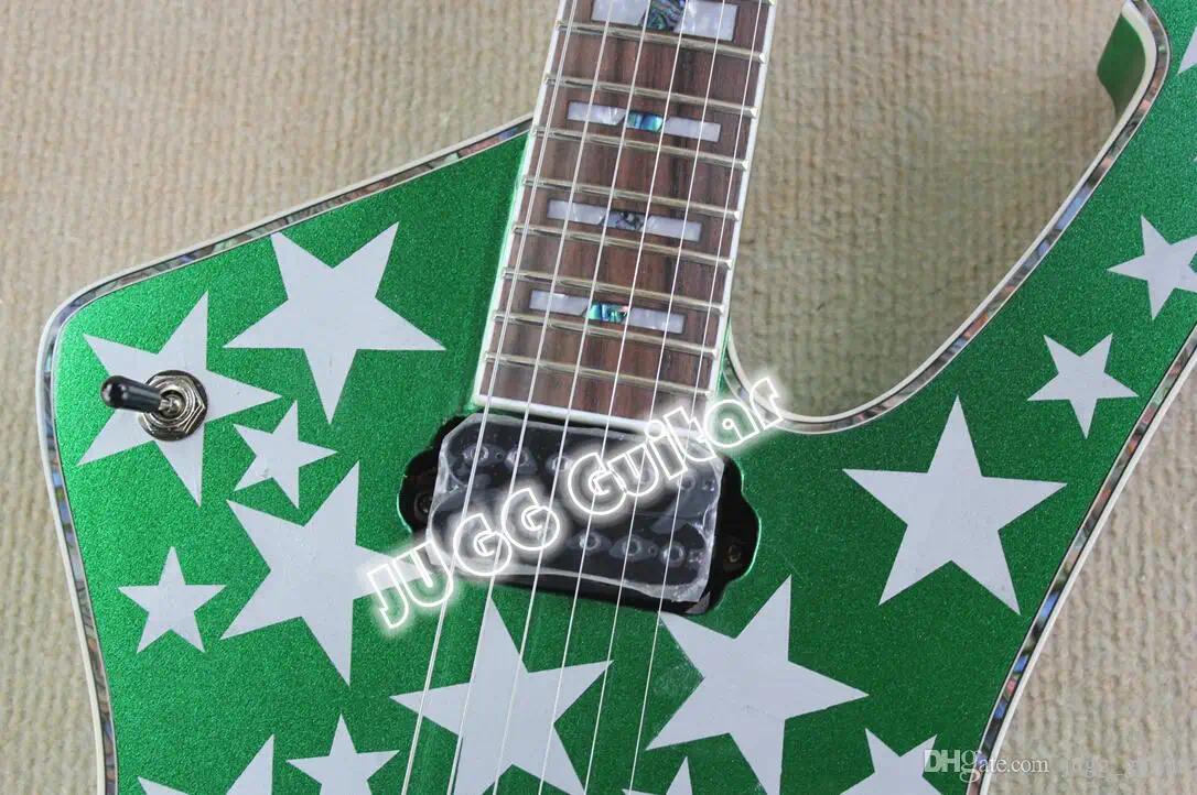 Custom Hutchins Brian Jones 1960s Vox PGW Teardrop Electric Guitar, Flame Maple Top, Sunburst, Bigsb Tailpiece, 3 Pickups