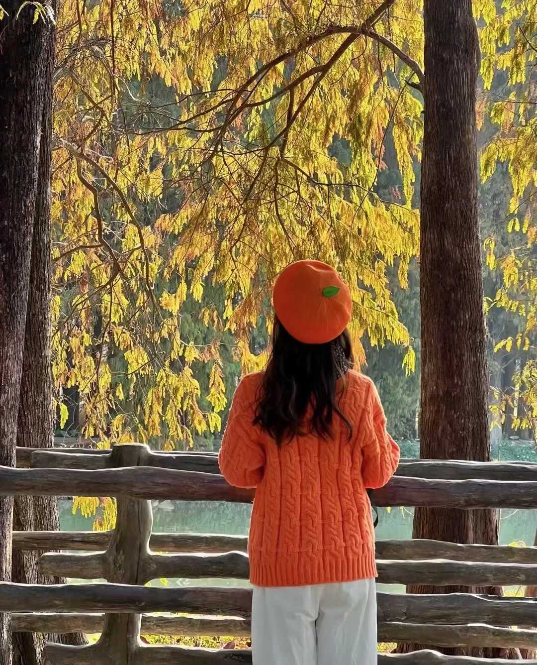 1 Cute Japanese Style Soft Girl Beret with a Big Orange Womens Summer Cotton Yarn Breathable Versatile Fresh Fruit Painter Hat XJ250807