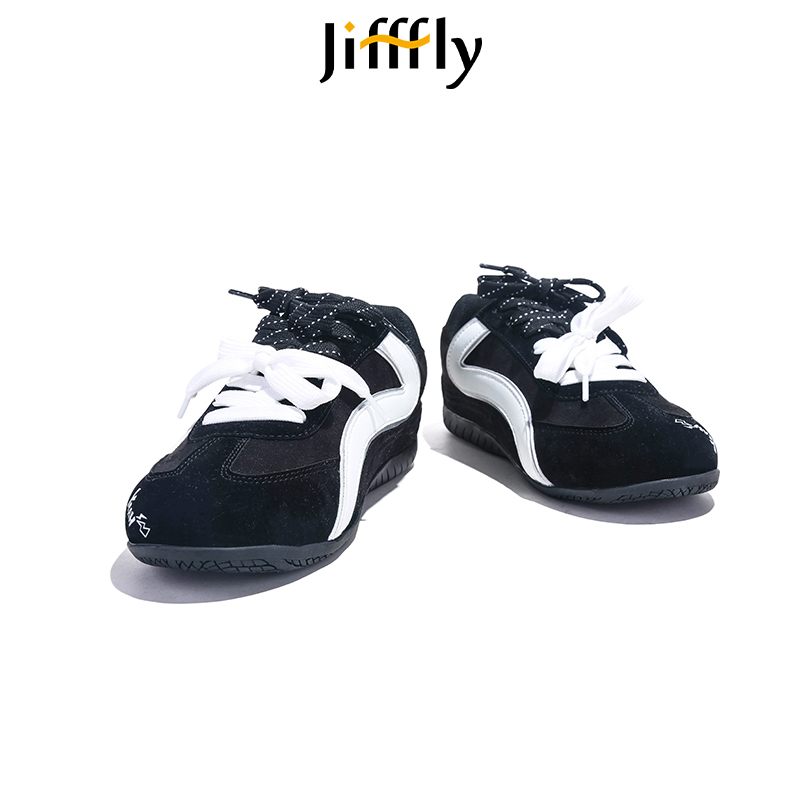 Jifffly red apple thin soled racing 2025 summer new retro versatile casual shoes