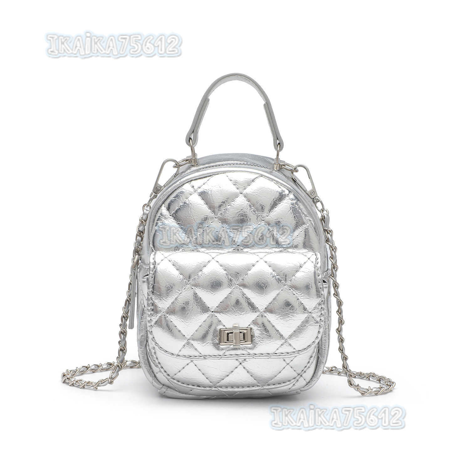 Casual Style Quilted Embroidery Handbag Elegant Versatile Commuting Travel Backpack H250806