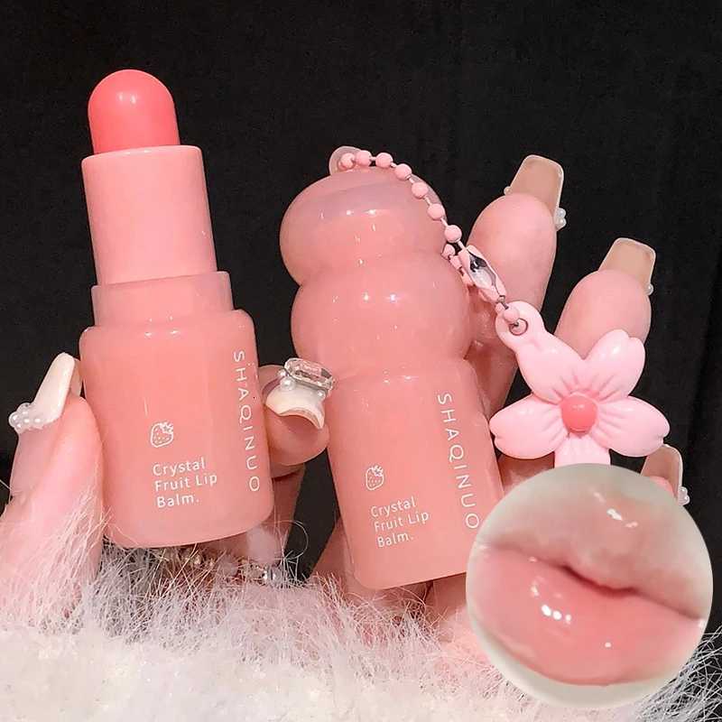 Crystal Fruit Moisturizing Lip Balm Transparent Jelly Mirror Lip Mask Stick Clear Plumping Change Color Lipstick Korean Lip CareXJ250807