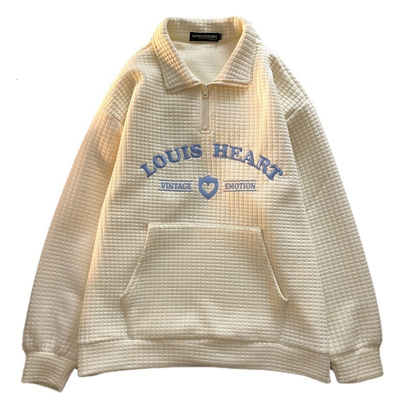 Free Shipping Designer Hoodie For Spring 2025 Women's Sportswear, Unique Design, Spring/summer Collar Polo Shirt, Embroidered Style Couple Top