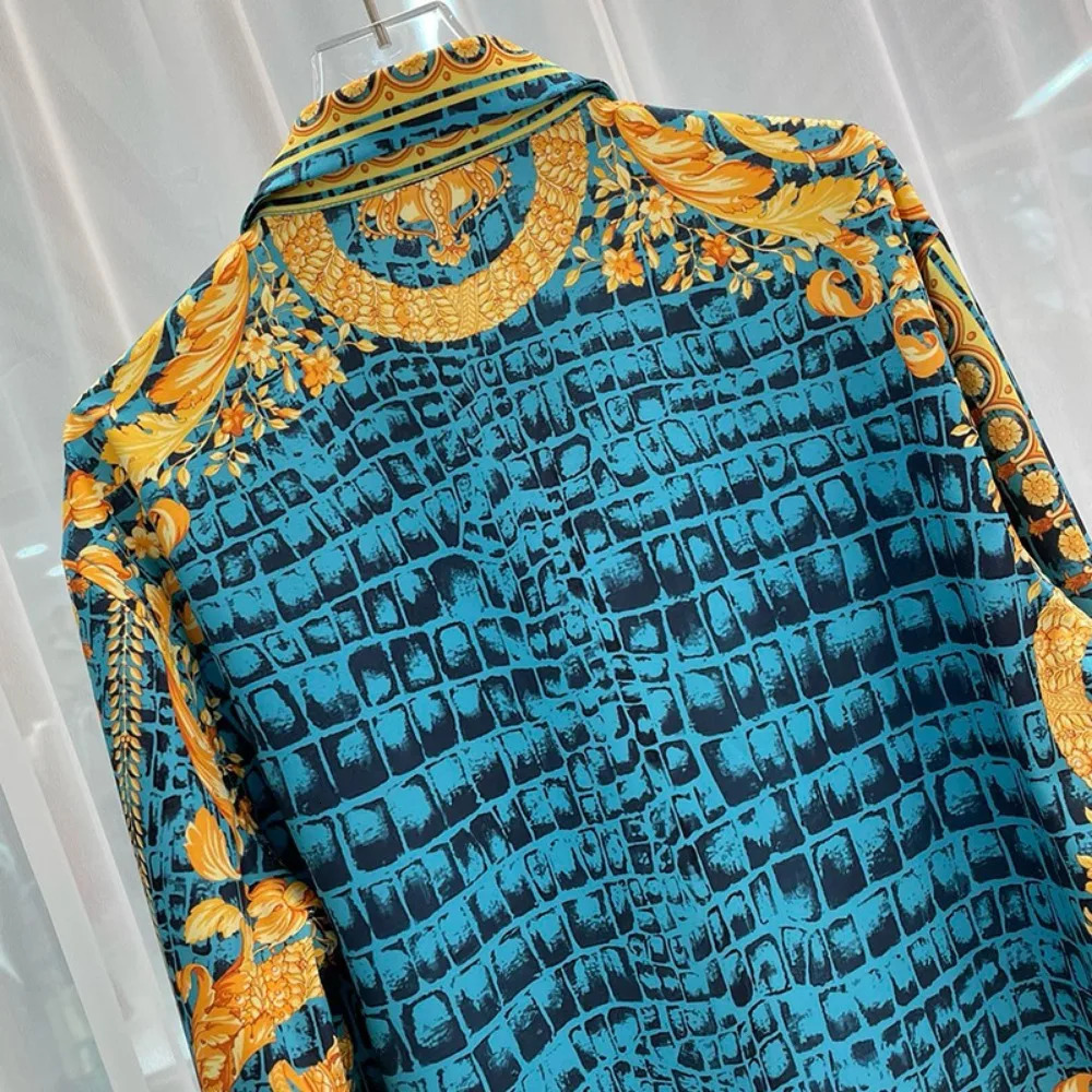 2024 spring and autumn fashion casual youth travel digital printing mens long sleeved shirt 250807