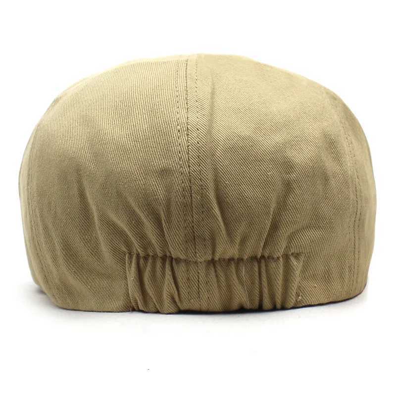 2021 Seasons Solid Cotton Newsboy Cap Men Flat Peaked Women Painter Beret Hats 30 XJ250807