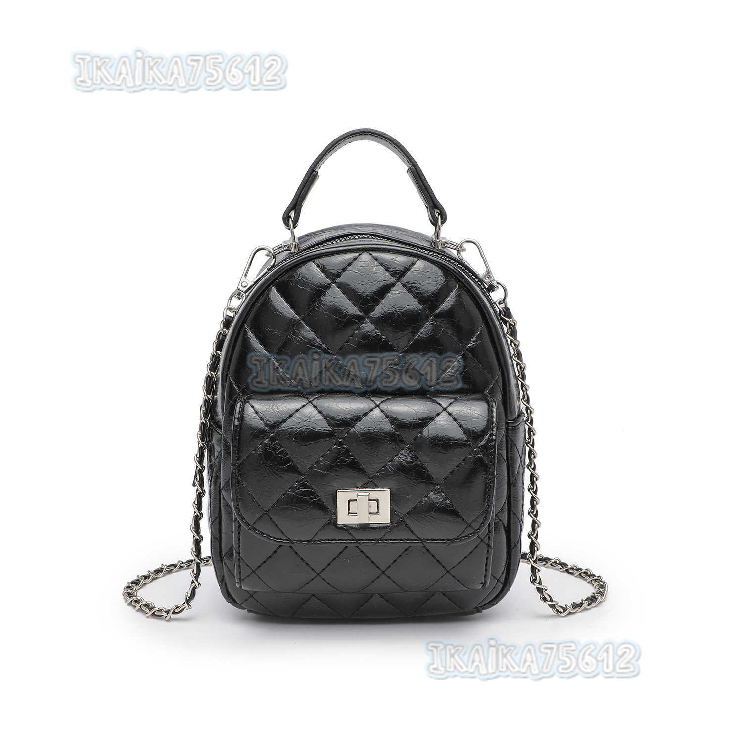 Casual Style Quilted Embroidery Handbag Elegant Versatile Commuting Travel Backpack H250806