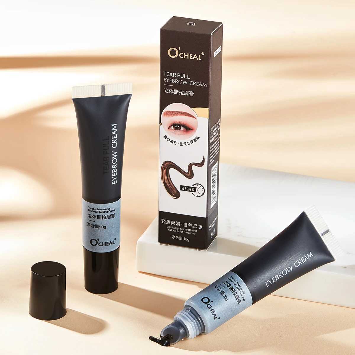 0cheal Eyebrow Gel Peel Off Natural Tinting Tattoo Waterproof Long Lasting Eye Cream Coloring Eyebrow Glue Quick Dry Brow Makeup W250807