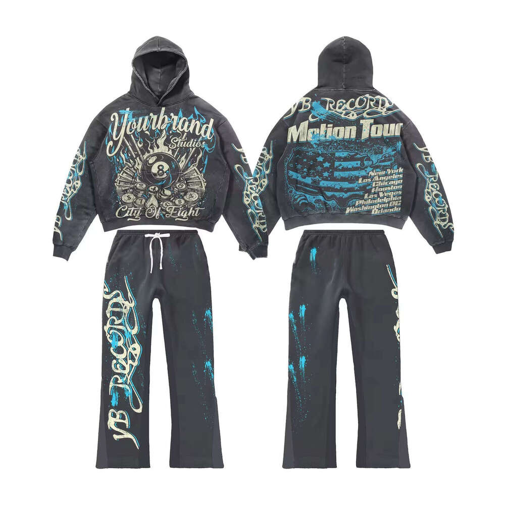 Hot Selling Street Fashion Skull Pullover Peripheral 3D Digital Print Casual Loose Hoodie