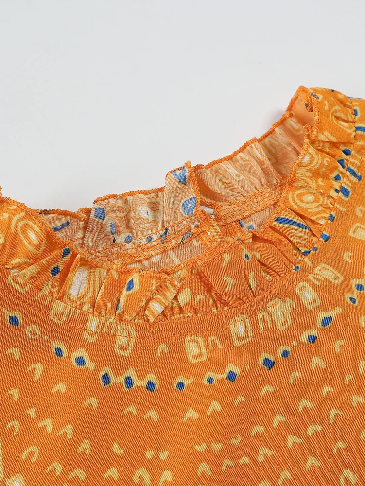 Plus Size 2025 Summer Womens Elegant Slim Fit Short Sleeve Dress Black gold and red paisley print ruched hem Round Neck 250807