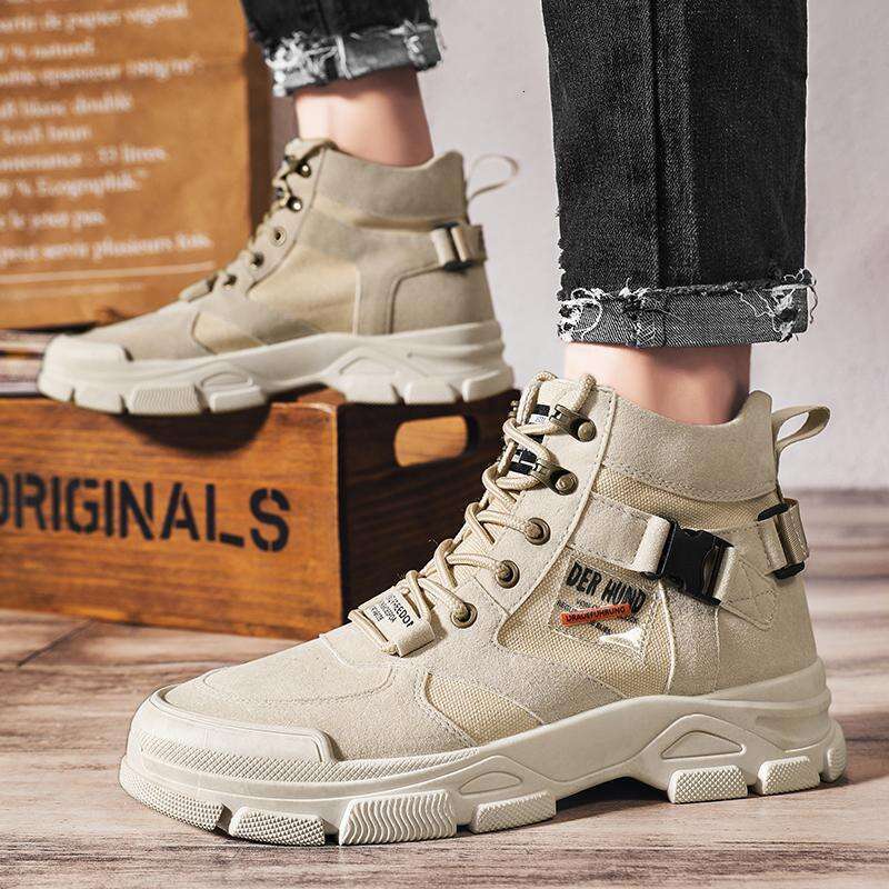 Autumn Men's NEW Anti-Scald Welding Canvas Pure Black Dirt-Resistant High-Top Martin Boots Thick Sole Non-Slip Construction Site Safety Shoes for