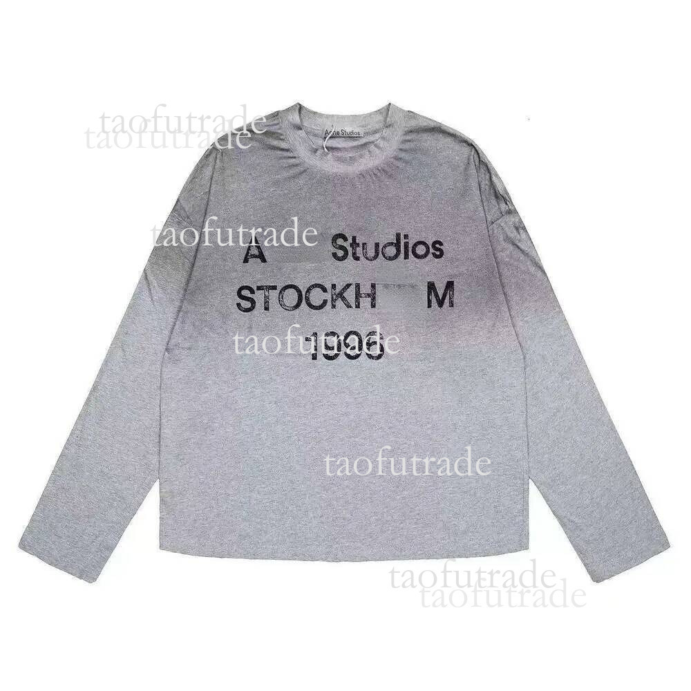 Acnes Tshirt Designer T-Shirt Mens Fashion Round Neck Couple T-Shirt Cottons Tops Summer Casual Short Sleeves Loose And Breathable Clothing Stockholm Tees 298