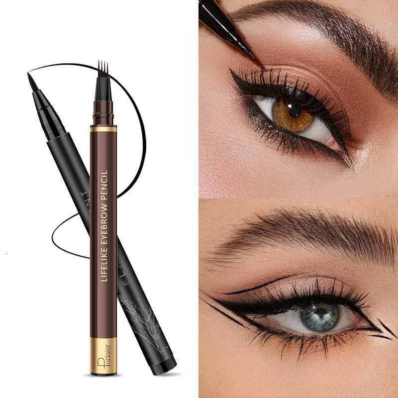 eyeliner and four-tip eyebrow pencil set smudge-proof easy to apply gentle on sensitive eyes suitable for daily makeup W250807