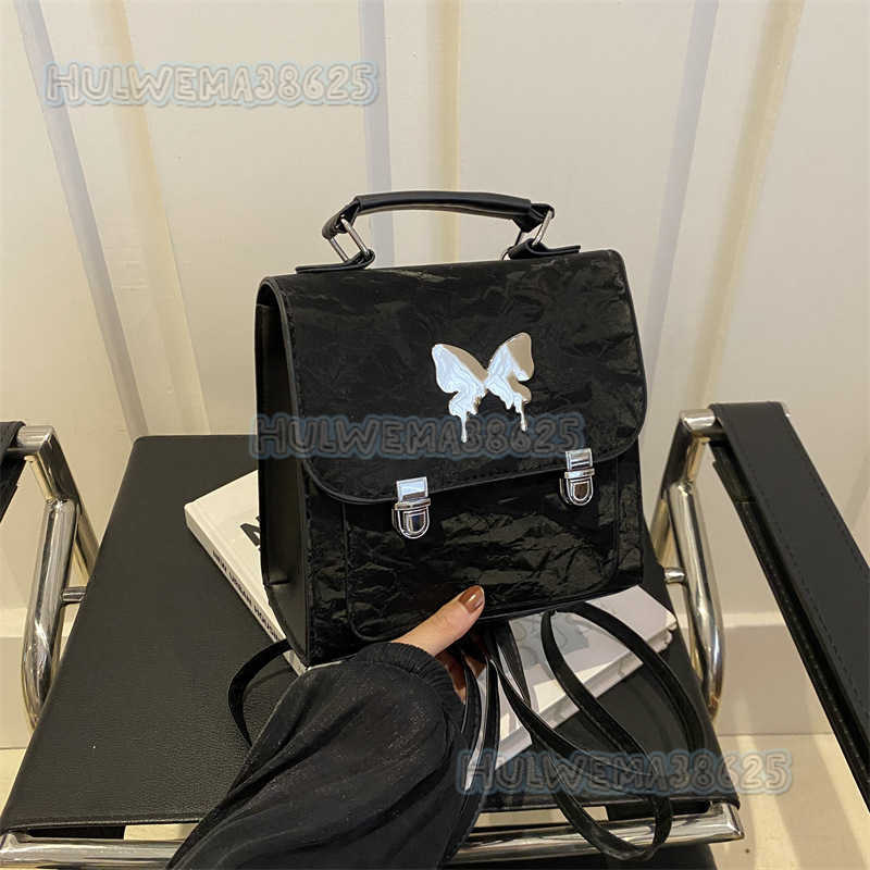 Fashion Style Butterfly Double Shoulder Small Bag for Women 2024 New Spring Summer Trendy Mini Backpack Travel Bag H250806