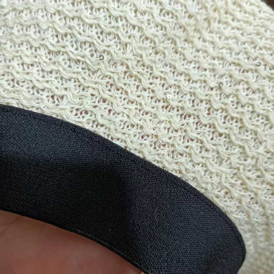 Womens French Hollow Sequined Beret Spring Summer Outfit Accessory Thin Breathable Eye-Catching Small Artist Hat Versatile Fashion XJ250807