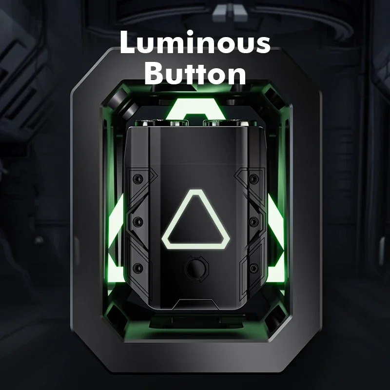 Iron Warrior Electric Shaver Double Floating Head Mini Beard Knife For Men Portable Travel Painless Cordless Face Razor Trimmer 250805