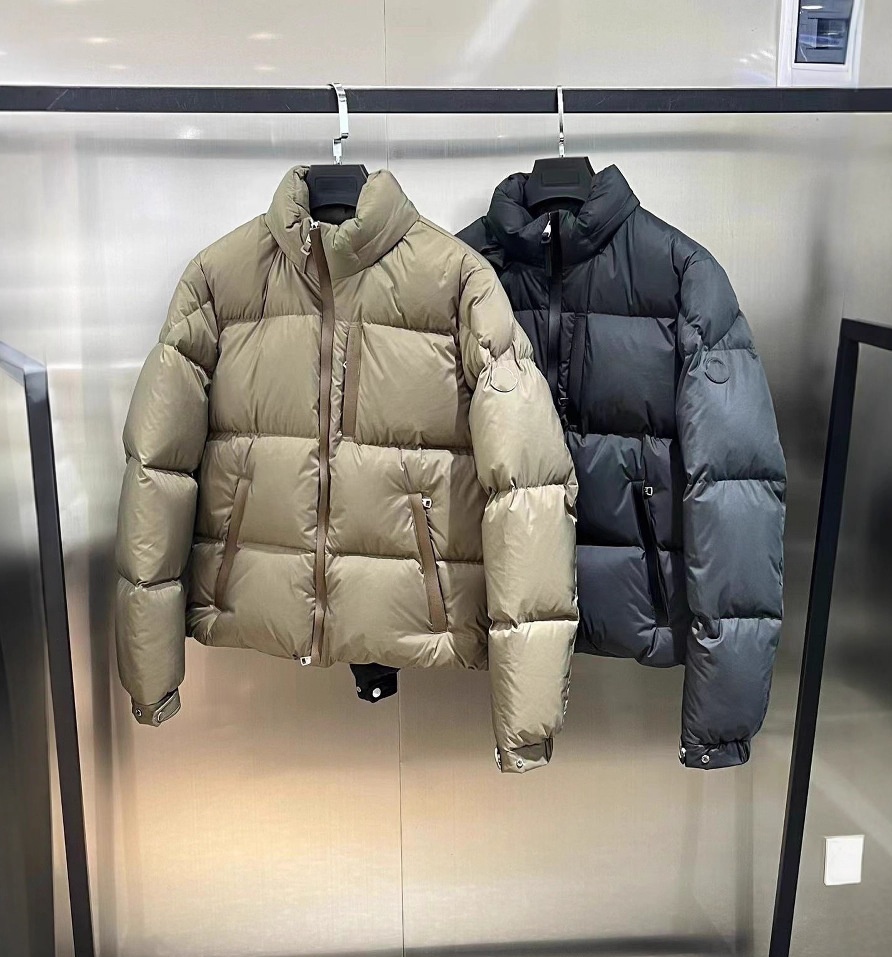 Men's Down & Parkas Designer Sleeve edge badge hidden hat down jacket for couples warm and windproof