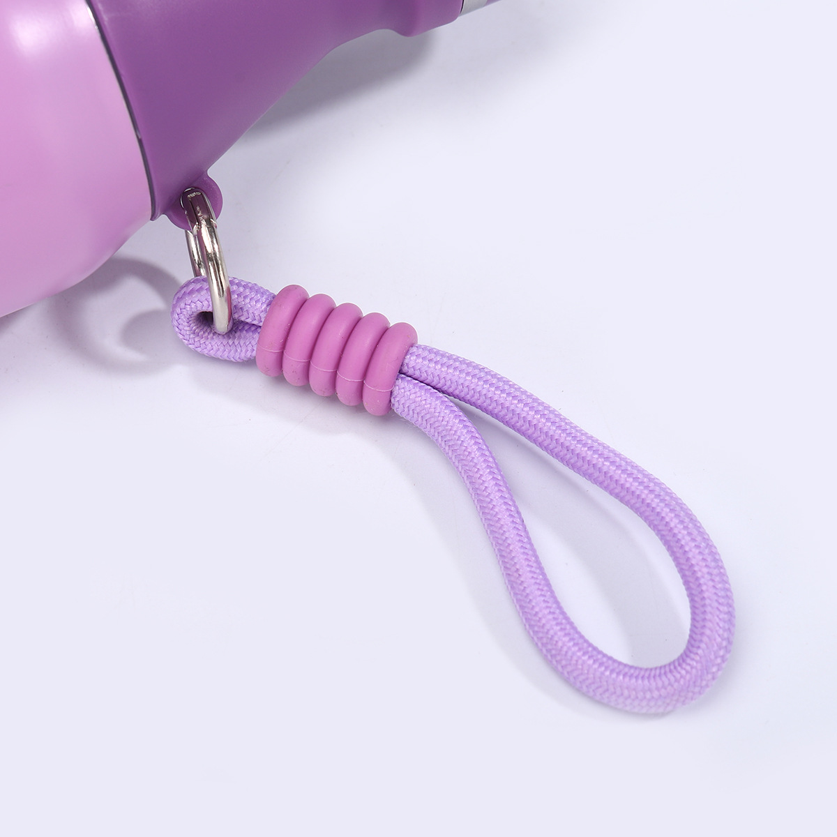 20oz Stainless Steel Insulated Travel Mug Double Wall Thermal Coffee Cup Water Flask with Carrying Handle for Outdoor Use Portable Sports Bottle W2602