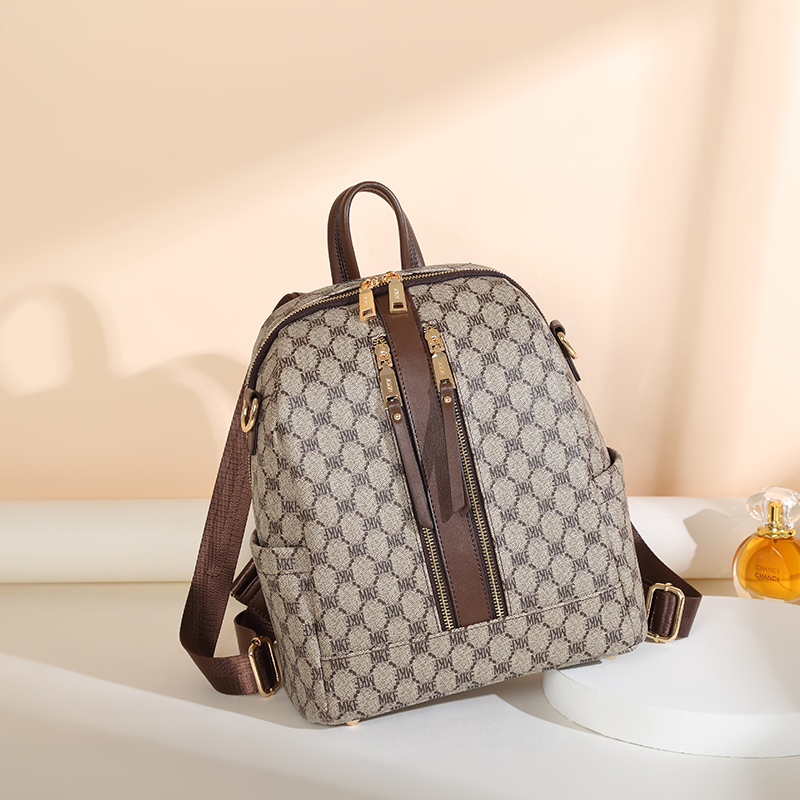 MKF designer bag free shipping Light luxury high-quality backpack fashionable Large capacity simple versatile trendy schoolbag for women
