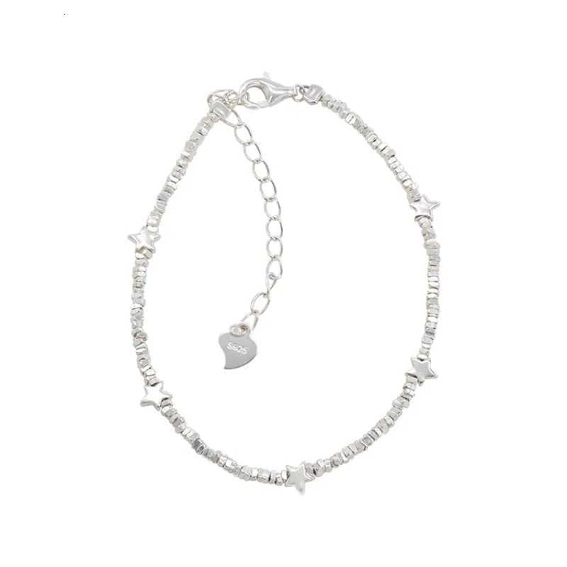 VENTFILLE 925 Sterling Silver Star Bead Bracelet For Women Girl Sweet Romantic Versatile Trend Jewelry Gifts Dropshipping W250807