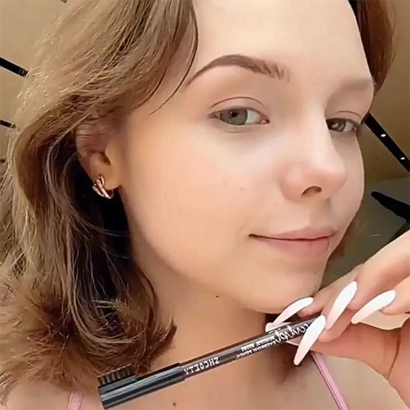 6 Colors Eyebrow Pencil Makeup Waterproof Sweatproof Tattoo for Eyebrows Enhancer Wooden Eyebrow Pencil Wild Eyebrows Cosmetics W250807