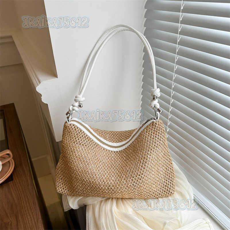 Weaving Fashion Knotted Shoulder Strap Small Bag for Women 2024 Spring New Versatile Crossbody Bag Dumpling Bag H250806