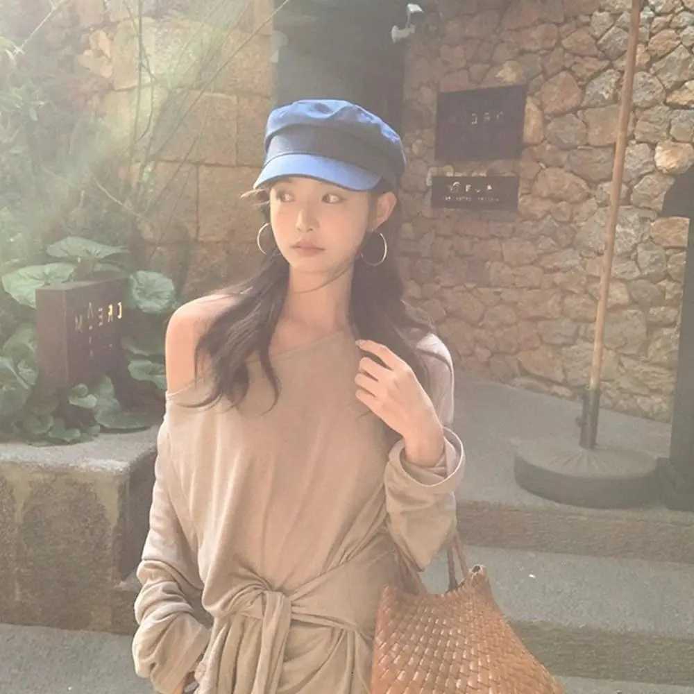 Casual Vintage Denim Berets Newsboy Leisure Octagonal C Flat Women Peaked Hats Girls XJ250807