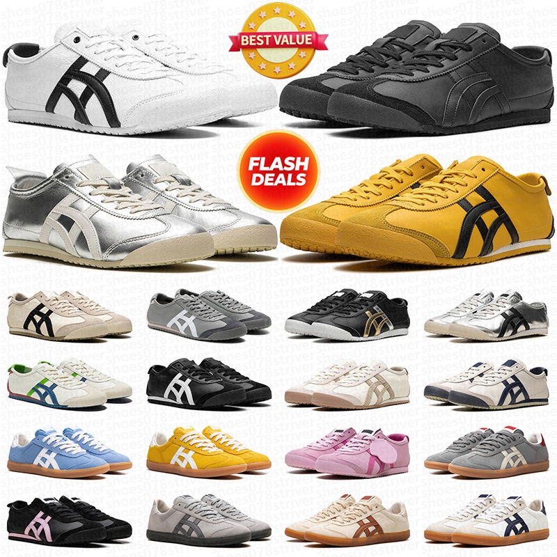 with box men women designer running shoes mexico 66 sneakers Silver White Blue Birch Black Rust Red Brown Green Oatmeal mens trainers
