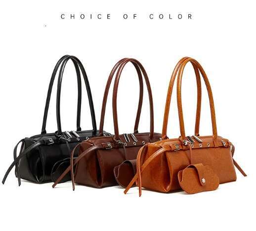 Hot Selling New Genuine Leather Women's Shoulder Bag luxury Cowhide ladies handbag baguette bag female Commuter Shopping Underarm Bag Designer Ba