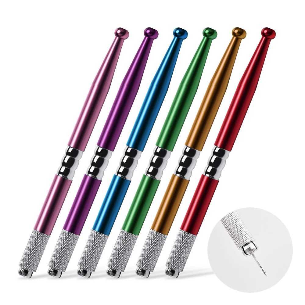 3D Microblading Pen Tebori Tattoo Pen Eyebrows Eyeliner Manual Tools Needles Permanent Makeup Tattoo Supplies Professional Blade W250807